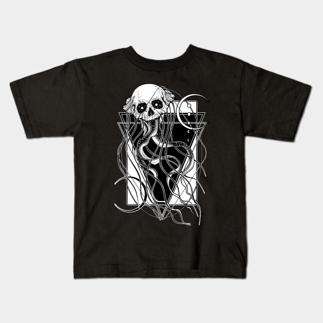 Cosmic Jellyfish Kids T-Shirt by Von Kowen